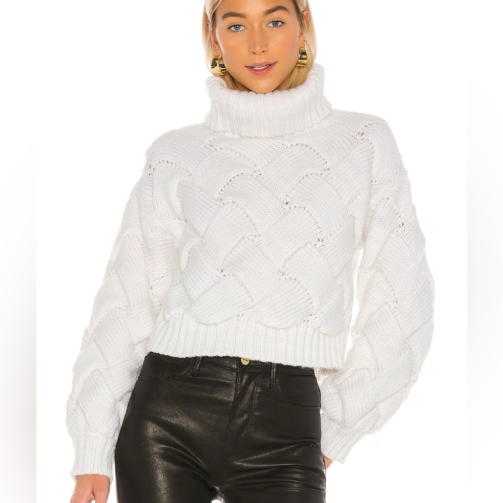 Lilah Turtleneck Lovers And Friends In Ivory. Size Xxs.